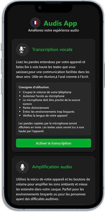 Ảnh chụp màn hình ứng dụng Audis App trên điện thoại thông minh